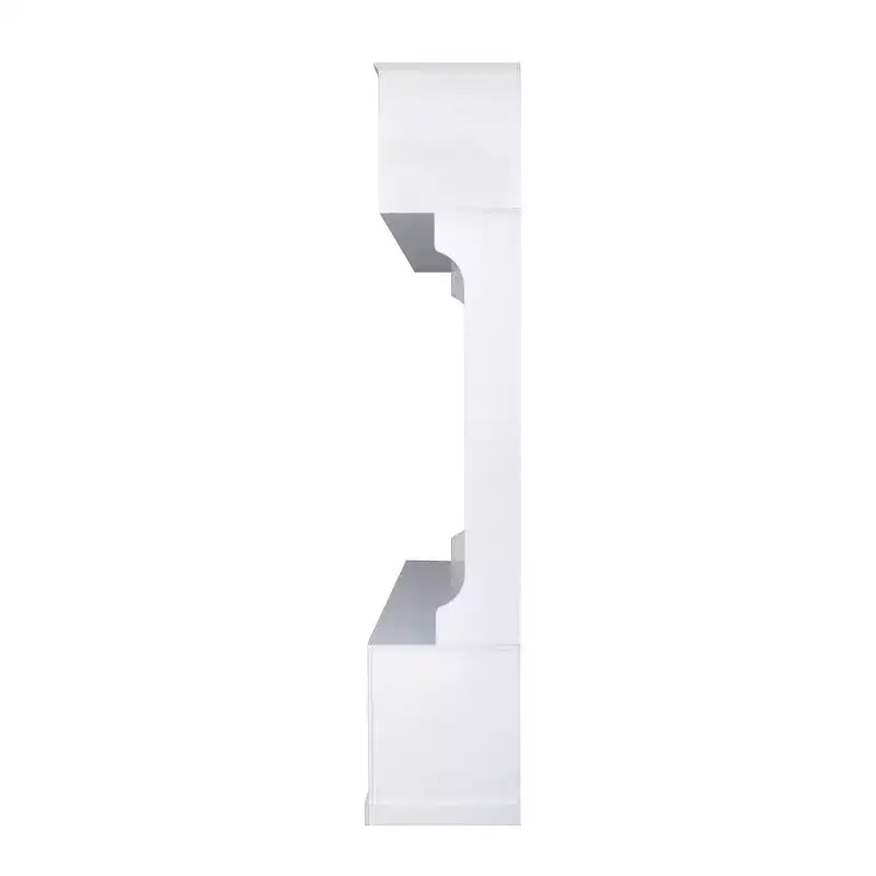 3-in-1 Hall Tree Coat Rack Coat Hanger Mudroom Bench Entryway Shoe Cabinet with Hooks, Open Shelves and Drawer, White/Black-ModernLuxe