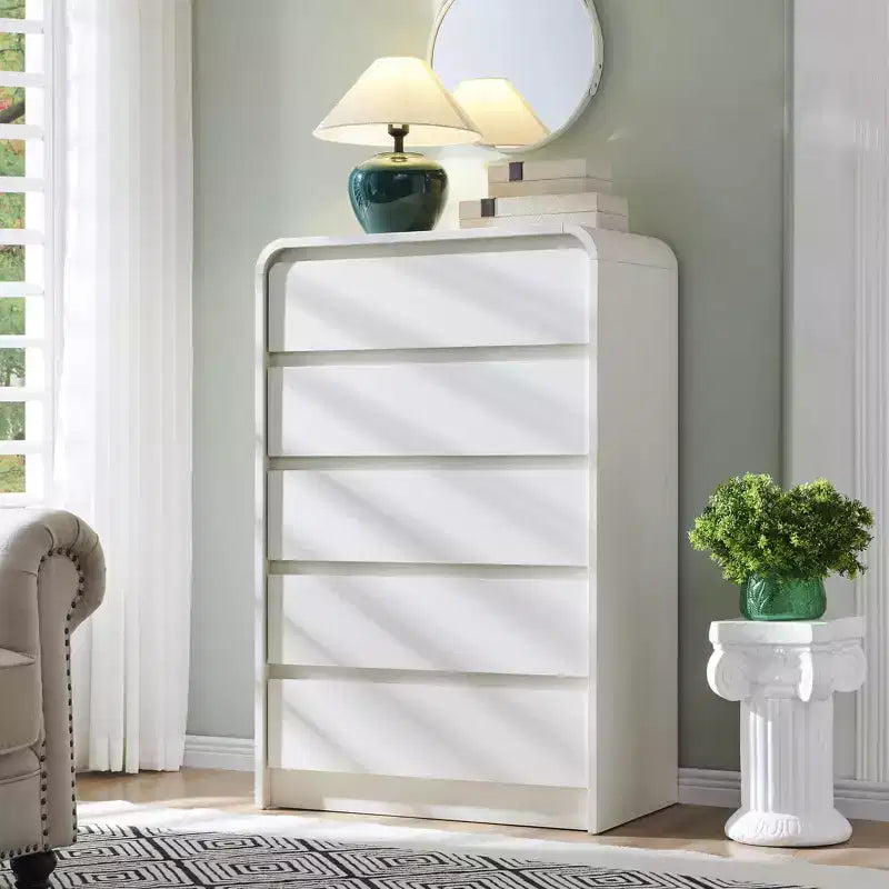 SinCiDo 5 Drawers Dresser for Bedroom, Modern 45in Tall Dressers & Chests of Drawers