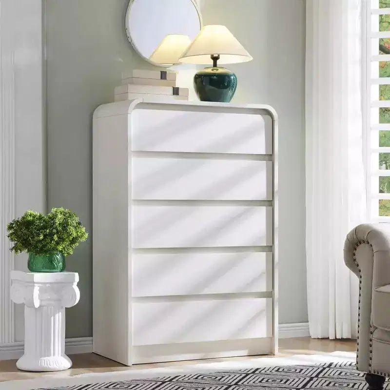 SinCiDo 5 Drawers Dresser for Bedroom, Modern 45in Tall Dressers & Chests of Drawers