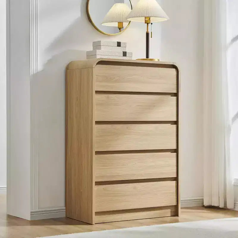 SinCiDo 5 Drawers Dresser for Bedroom, Modern 45in Tall Dressers & Chests of Drawers