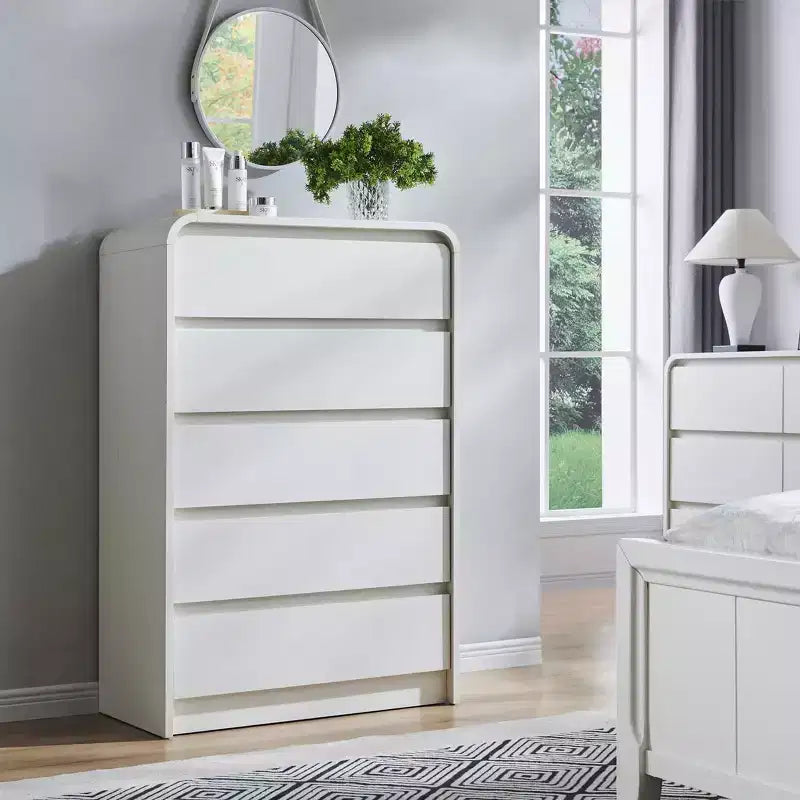 SinCiDo 5 Drawers Dresser for Bedroom, Modern 45in Tall Dressers & Chests of Drawers