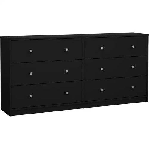 HomeStock Belmont 6 Drawer Double Dresser, White