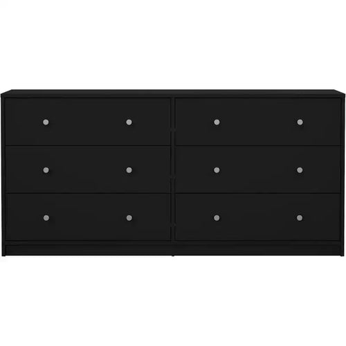 HomeStock Belmont 6 Drawer Double Dresser, White