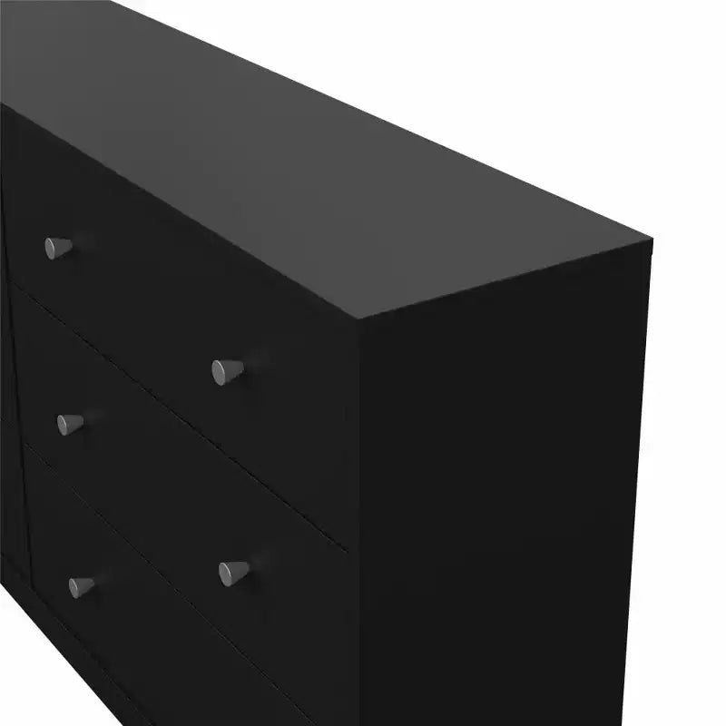 HomeStock Belmont 6 Drawer Double Dresser, White