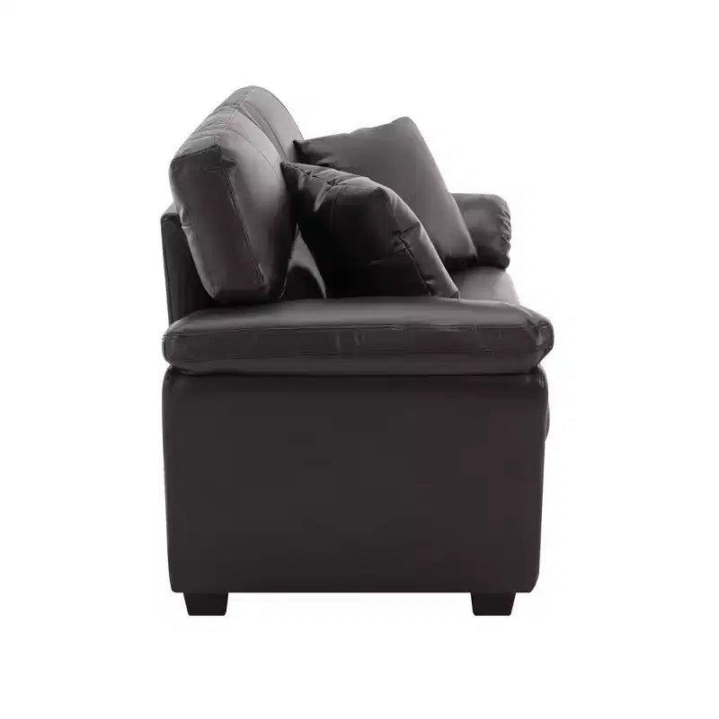 Faux Leather Loveseat and Chair,Ultimate Comfort Couch for Living Room,Lounge Room-Morden Fort
