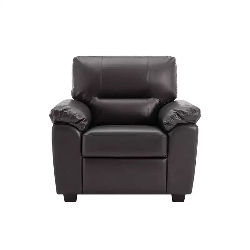 Faux Leather Loveseat and Chair,Ultimate Comfort Couch for Living Room,Lounge Room-Morden Fort