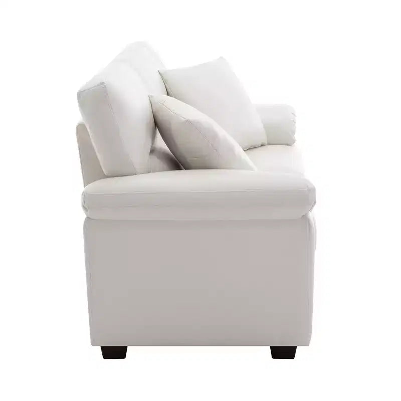 Faux Leather Loveseat and Chair,Ultimate Comfort Couch for Living Room,Lounge Room-Morden Fort