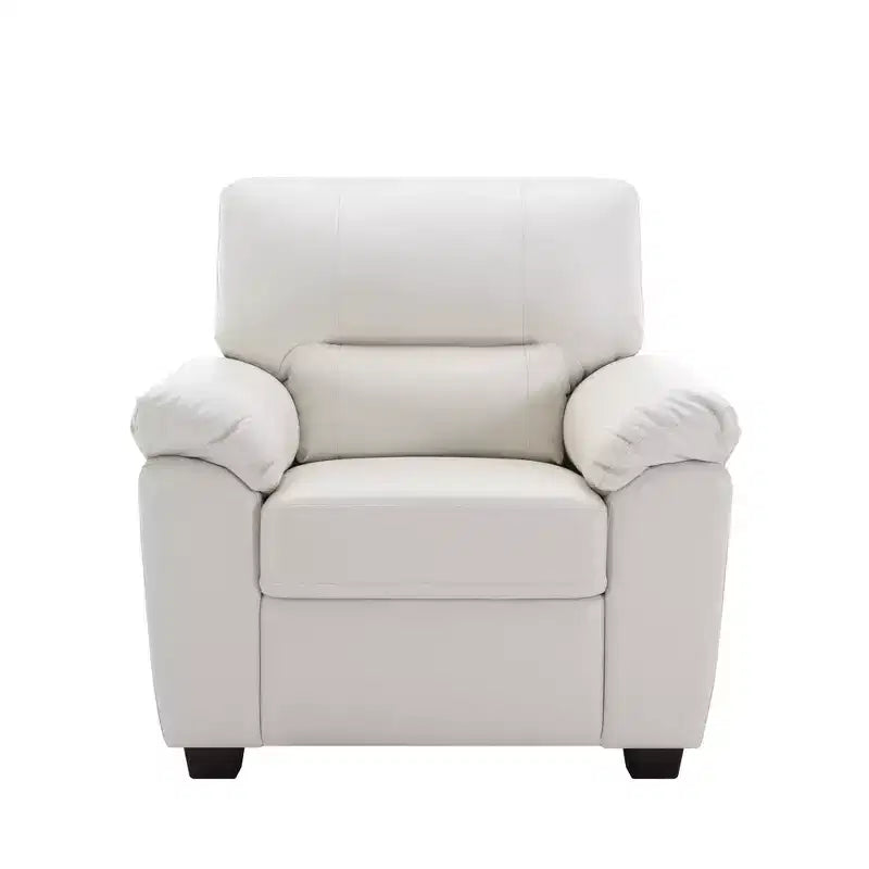 Faux Leather Loveseat and Chair,Ultimate Comfort Couch for Living Room,Lounge Room-Morden Fort