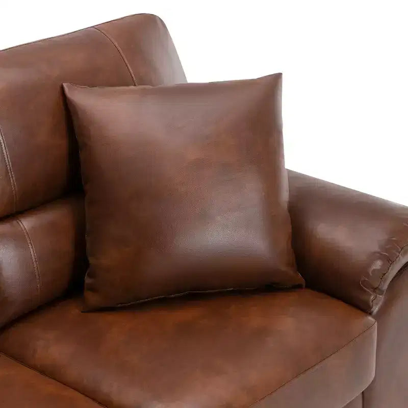 Faux Leather Loveseat and Chair,Ultimate Comfort Couch for Living Room,Lounge Room-Morden Fort