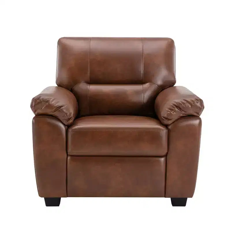 Faux Leather Loveseat and Chair,Ultimate Comfort Couch for Living Room,Lounge Room-Morden Fort