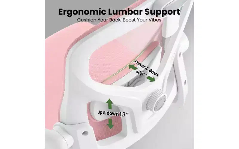TUYOHW Mesh Ergonomic Office Chair, Home Office Desk Chair with Adjustable Lumbar Support & Headrest, High Back Computer Chair with Flip-Up Armrests