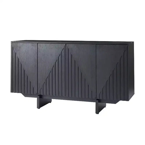 Hern 58 Wide 4 door Sideboard|HULALA HOME-BLACK
